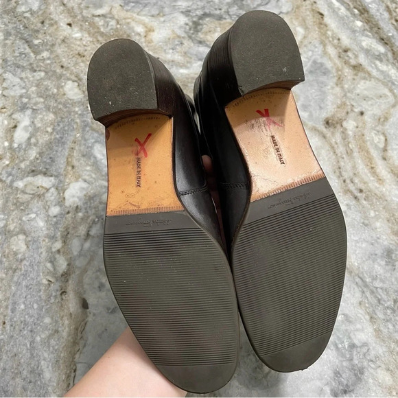 Salvatore Ferragamo Brown Leather Ankle Heeled Boots Size 6B Gold Buckle Detail - Picture 15 of 17